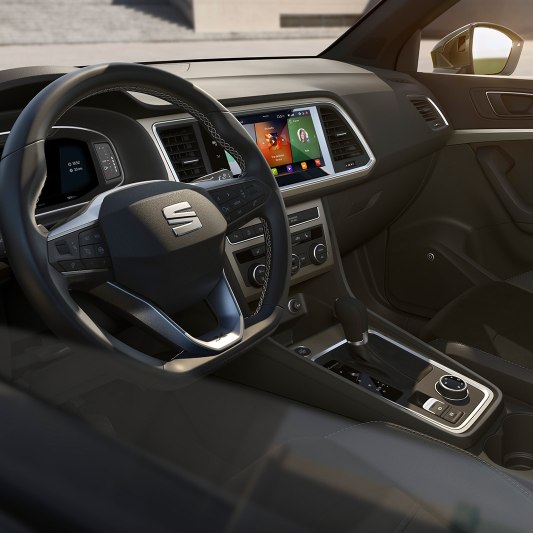 SEAT Ateca SUV detailed view of dashboard