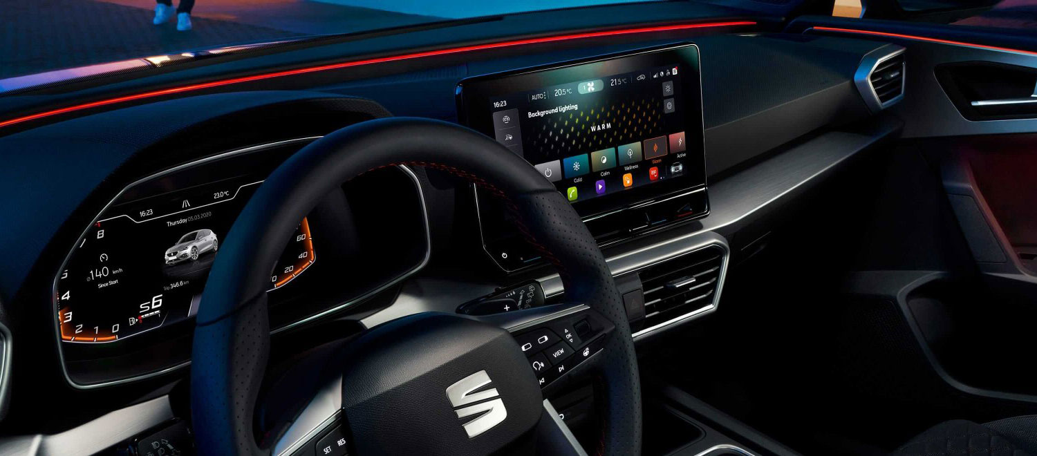 New SEAT Leon LED ambient light