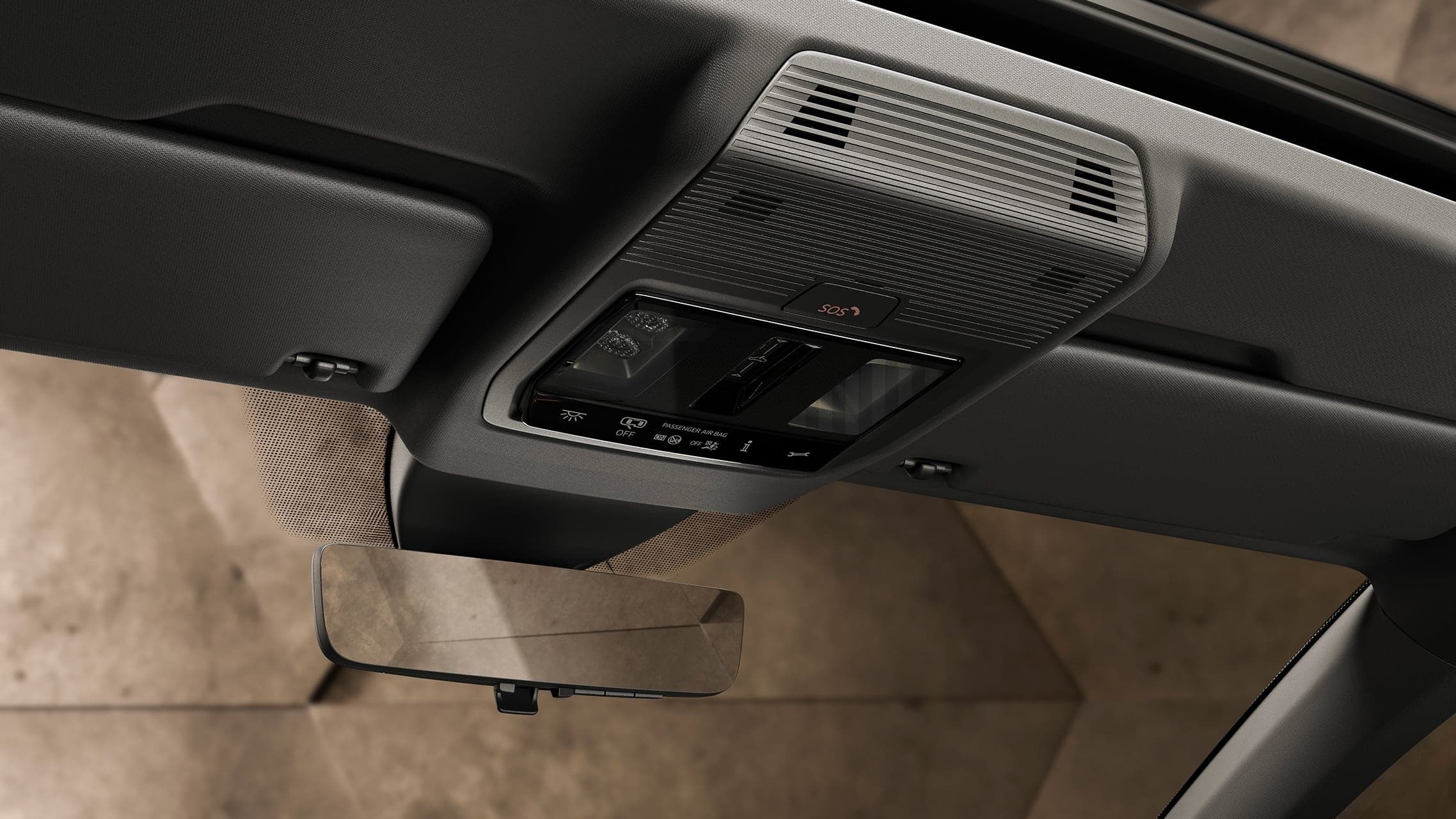 Emergency services of the new CUPRA Leon Estate e-HYBRID Family Sports Car. Interior view